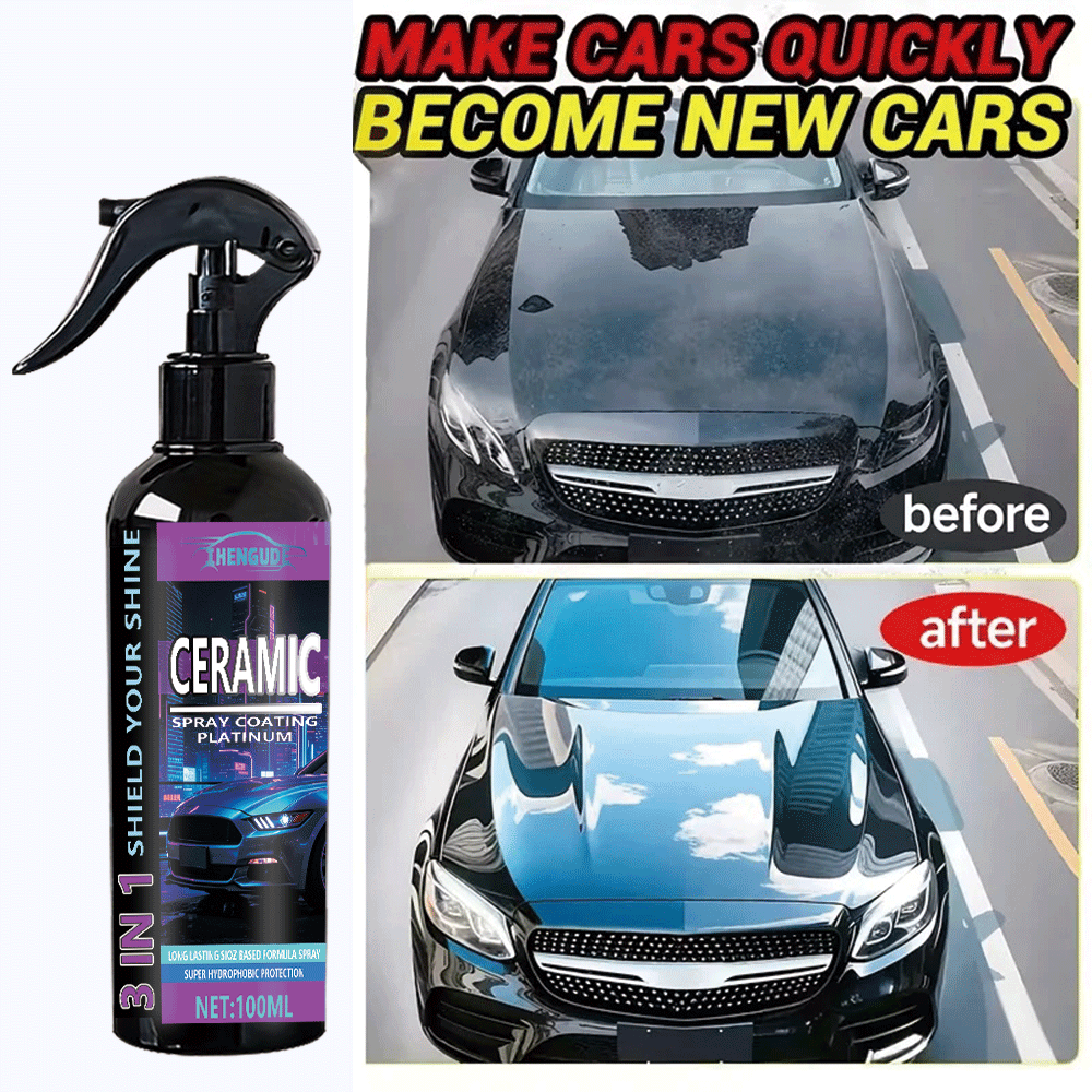 Nano Liquid Coating - Nano Ceramic Car Coating Spray 3-in-1