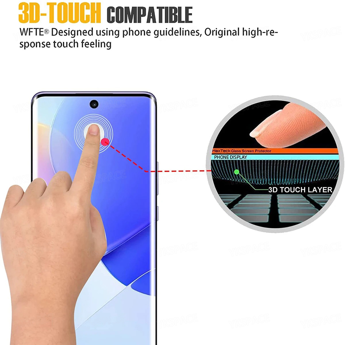 2Pcs 3D Curved Edge 9H HD Clea - Curved Edge Screen recension och pris
