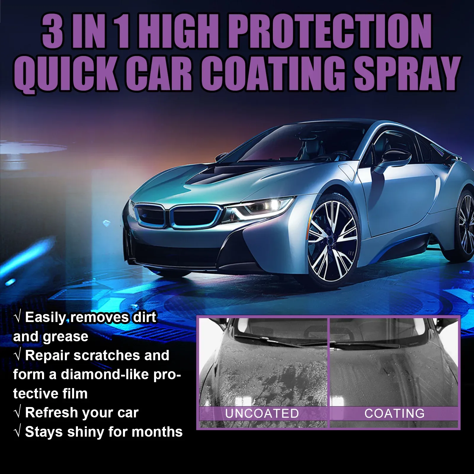 100ML 3 In 1 Car Ceramic Nano  - Nano Liquid Coating recension och pris