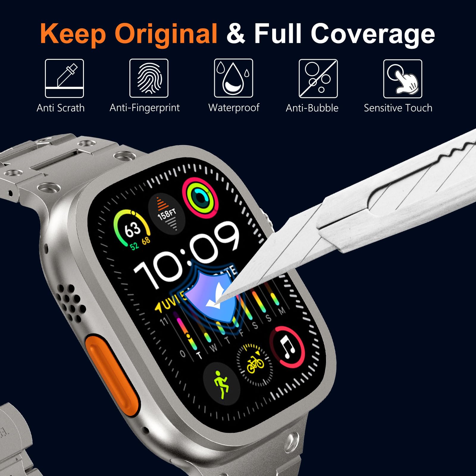 Tempered Glass for Apple Watch - Smartwatch Screen Film recension och pris