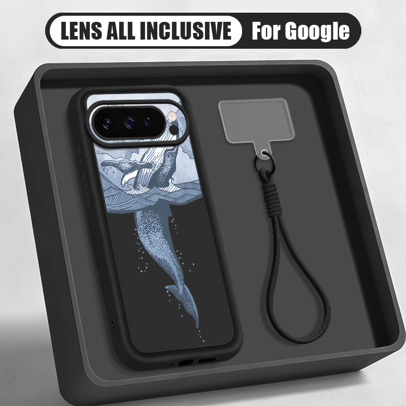 Humpback Whale Print Wrist Str - Google Pixel 8A recension och pris