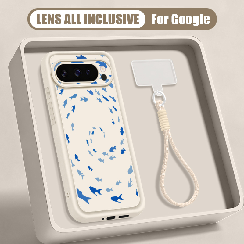 Humpback Whale Print Wrist Str - Google Pixel 8A recension och pris