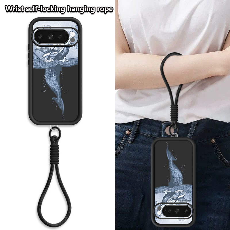 Humpback Whale Print Wrist Str - Google Pixel 8A recension och pris