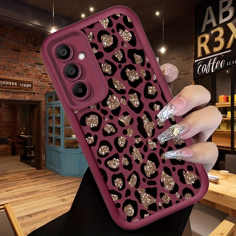 Glitter Leopard Print Silicone - Samsung Galaxy A55 recension och pris