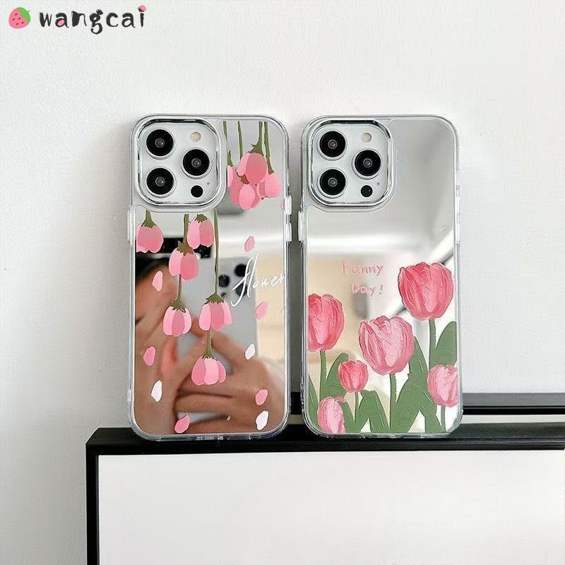 Tulips Plating Mirror Phone Ca - Realme Gt 6 recension och pris