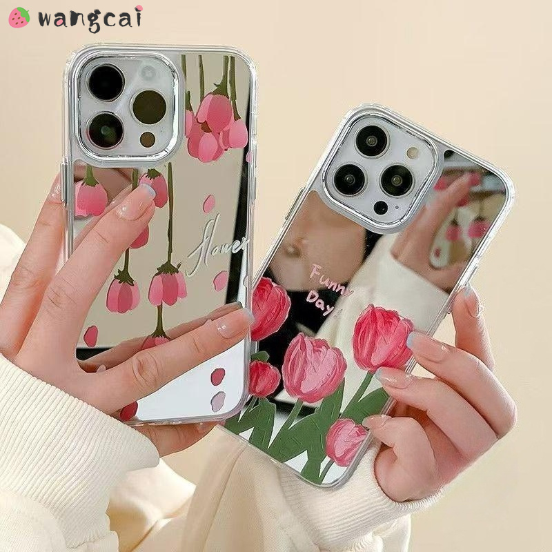 Tulips Plating Mirror Phone Ca - Realme Gt 6 recension och pris