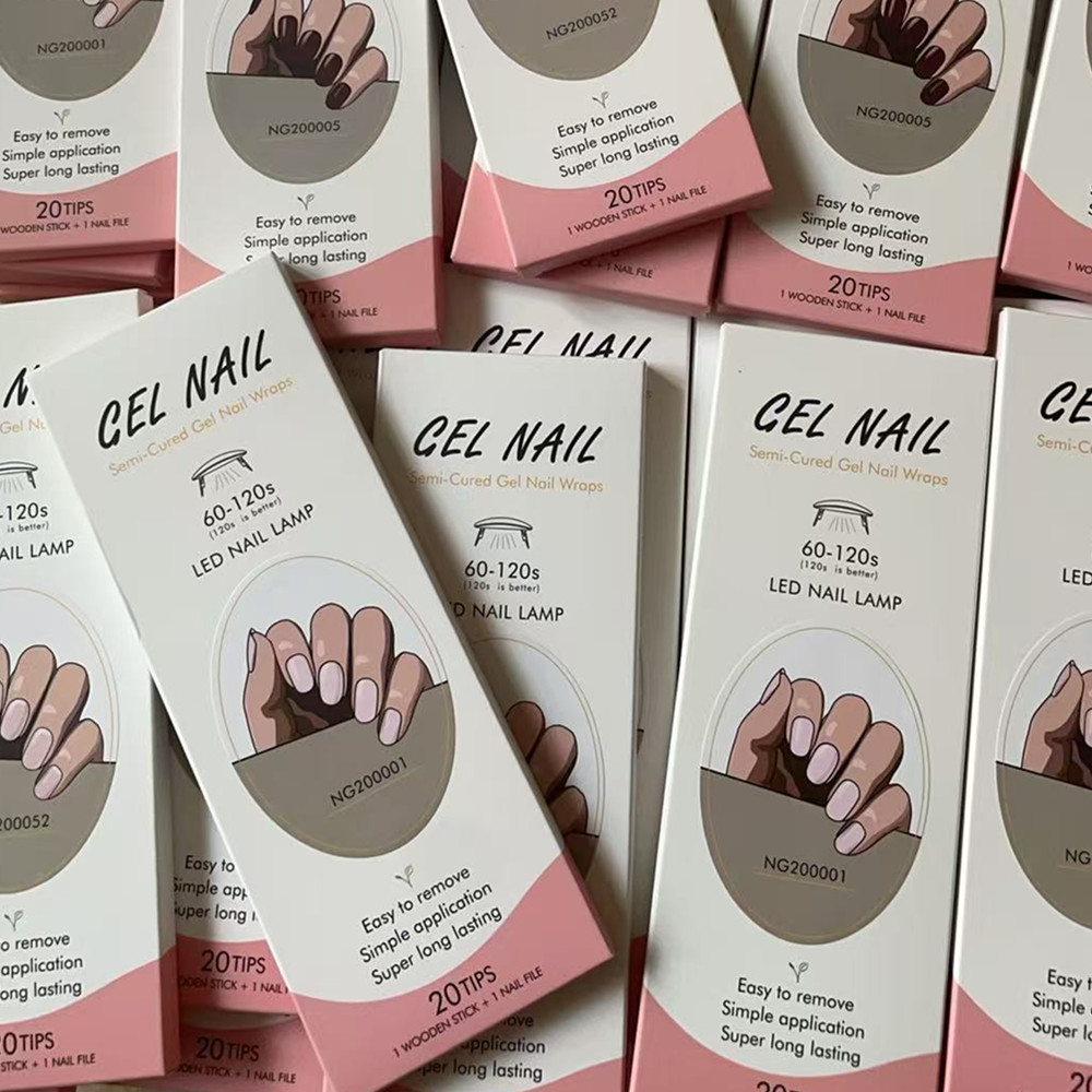 Huizi French Gel Nail Strips P - Full Cover Adhesive recension och pris