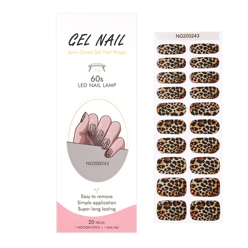 Huizi French Gel Nail Strips P - Full Cover Adhesive recension och pris